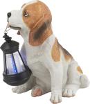 Globo SOLAR Solarleuchte Kunststoff Hund Braun, 1xLED