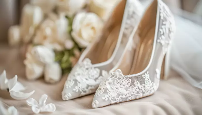 Chaussures de mariée à Venise