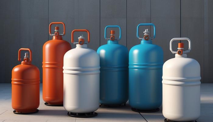 Gas cylinders in Lehe