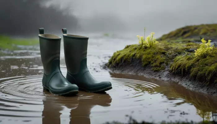 Rubber boots in Mylau